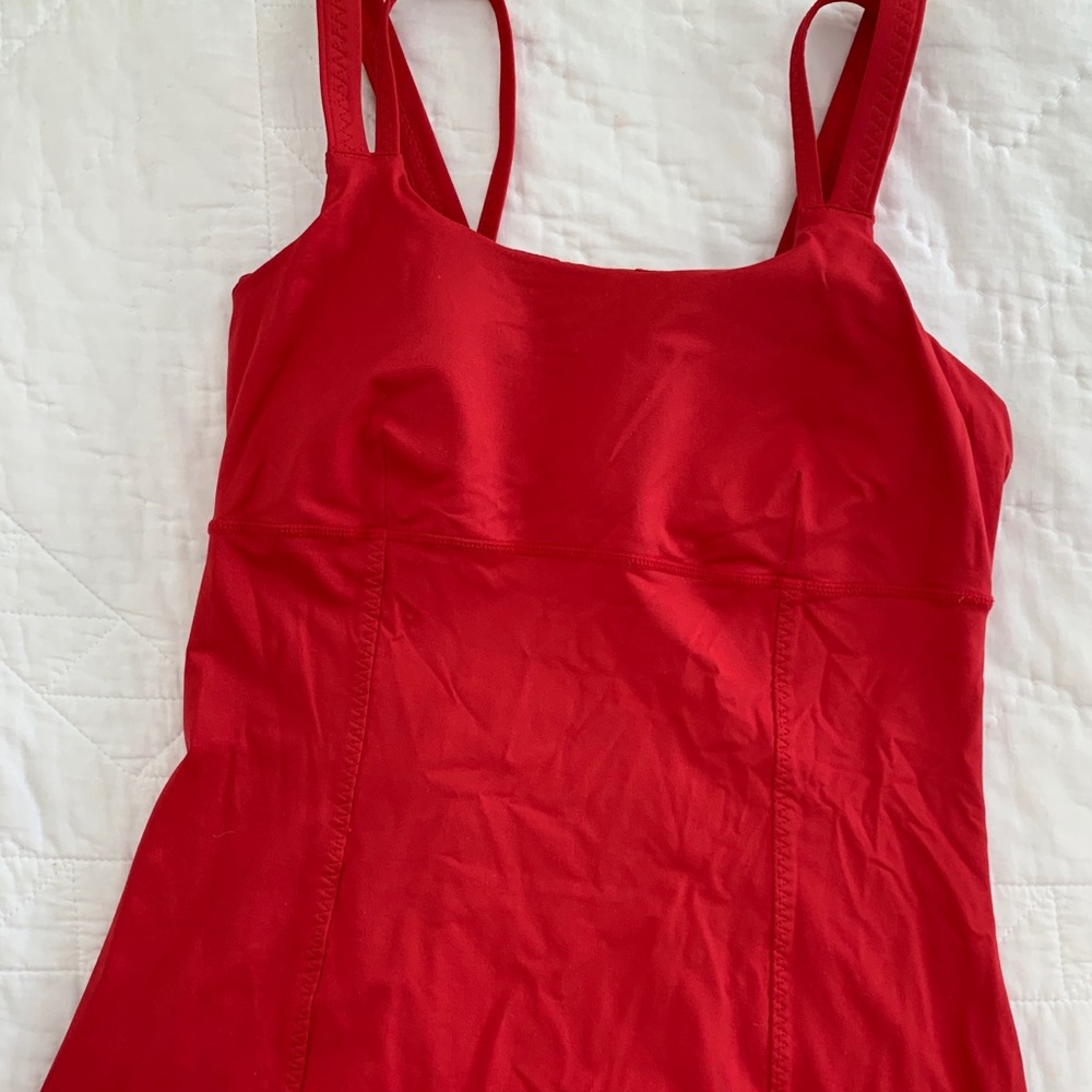 Lululemon Double Strap Red Top